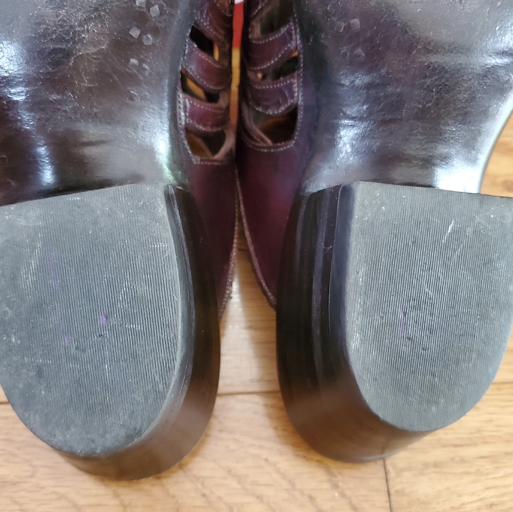 🎉❤️HP!!❤️🎉Handmade Tres Outlaws Leather Mules - Picture 6 of 12